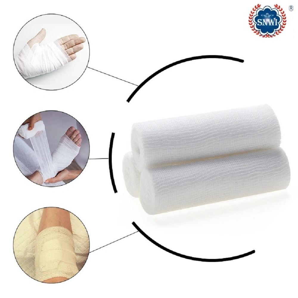 100% Cotton Absorbent Medical Sterilization Surgical First Aid Wound Care Hemostatic Gauze Bandage