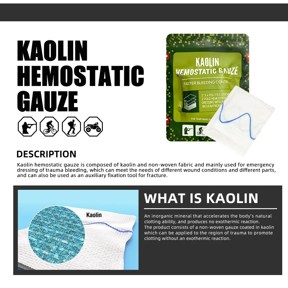 Hemostatic Kaolin Gauze Dressing